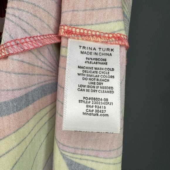 NEW Trina Turk® La Concha Colorful Halter-neck Maxi Dress Women’s Size L - Picture 7 of 8